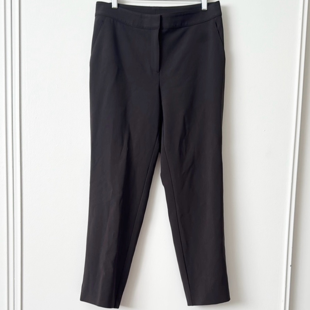 St. John 6 Charcoal Gray and Brown Trouser Dress Pants